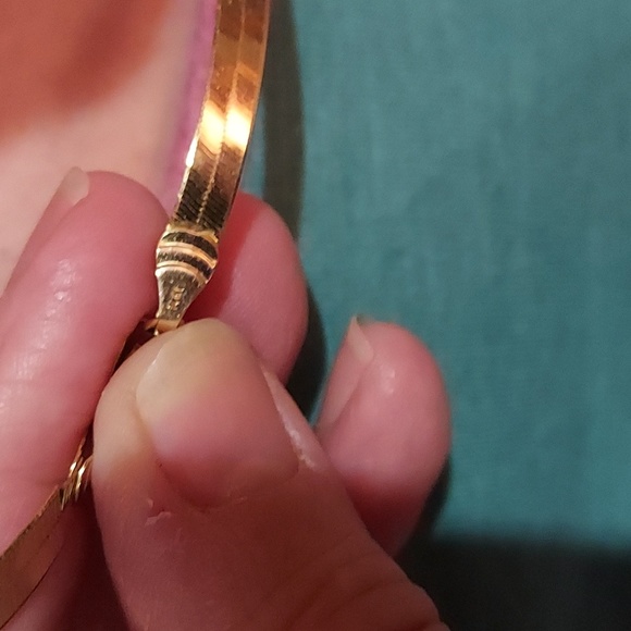 Milor 14k Solid Gold Herringbone Chain 10.7 Grams - Picture 13 of 13